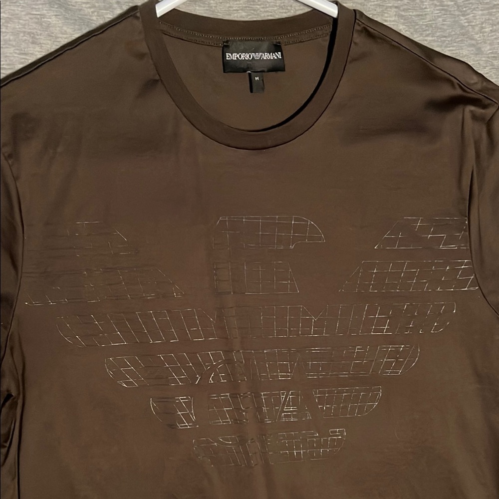 Emporio Armani Men's Brown T-Shirt